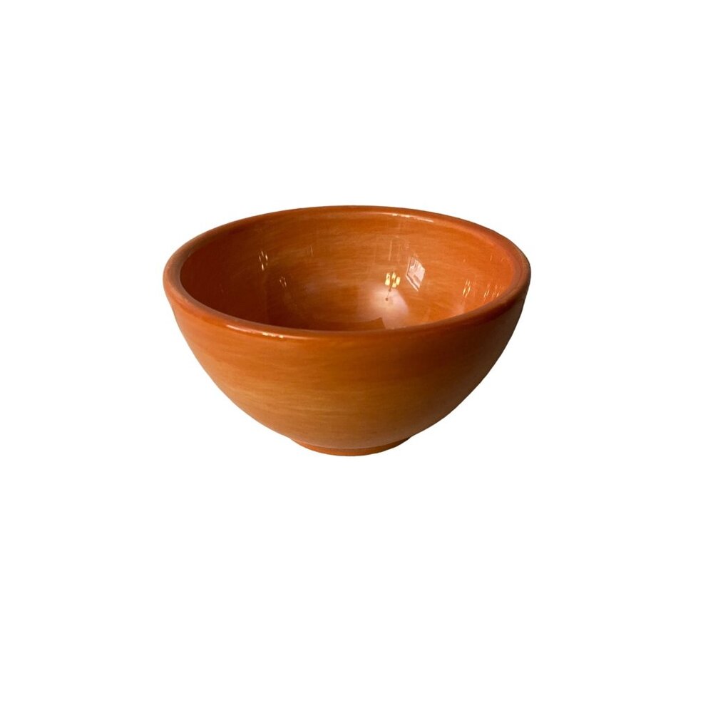 Pottery Barn Colorful Serve Bowl Used Small Orange